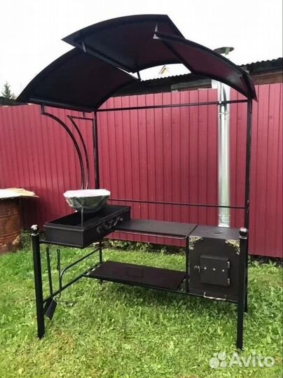Кованые мангалы с крышей