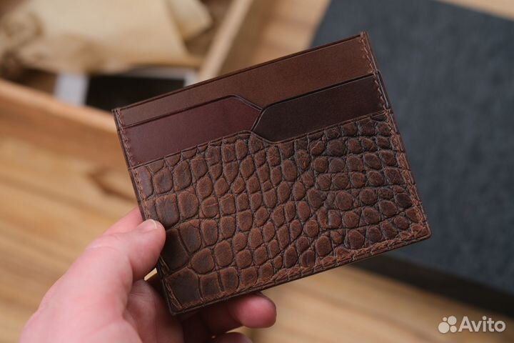 Кошелёк мужской кожаный ручной работы