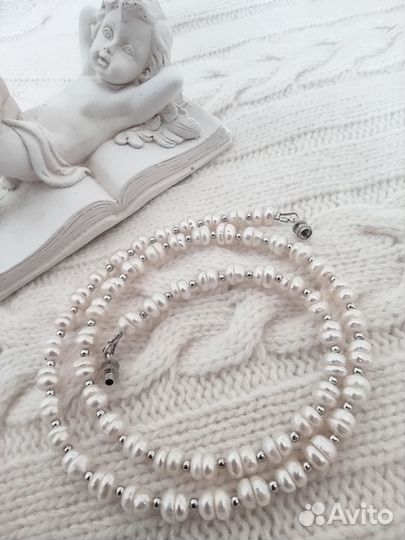 Жемчужное ожерелье натуральное