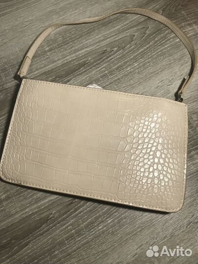 Сумка клатч бежевый mng