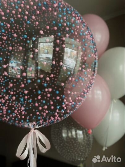 Воздушные шары с гелием, воздухом