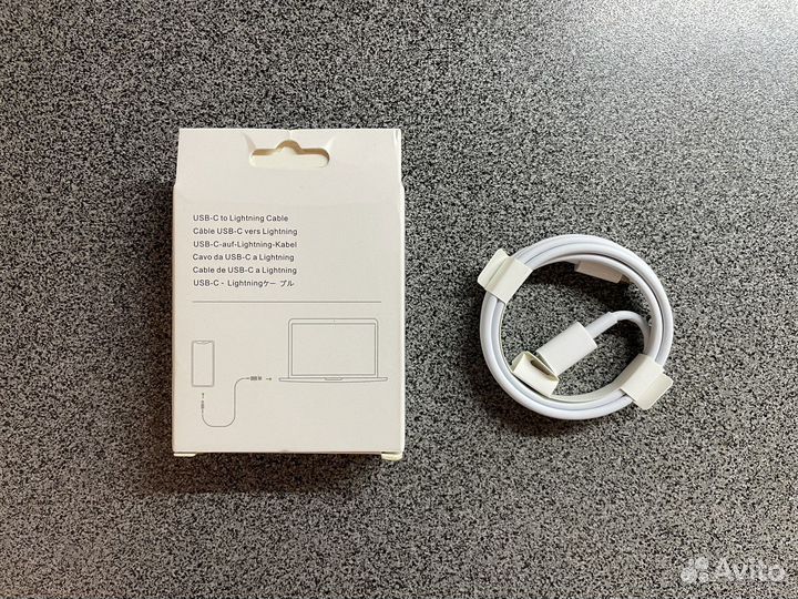 Кабель зарядный USB Type C - Lightning на iPhone