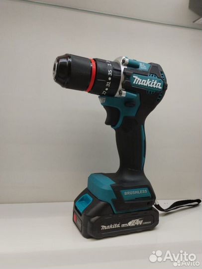 Бесщеточный шуруповерт makita стальной патрон 13mm