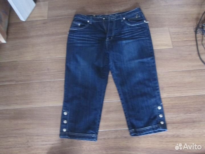 Джинсовые бриджи