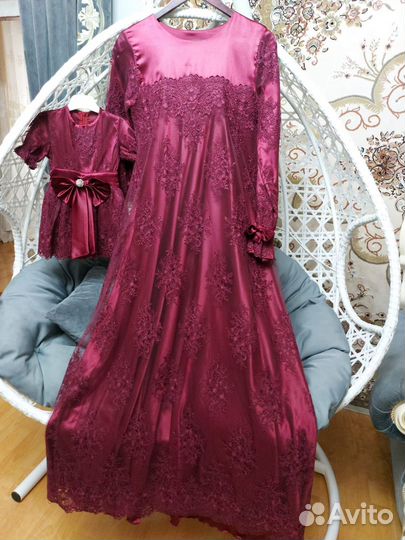 Платье мама и дочка