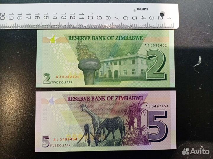 Доллары Зимбабве. Банкноты