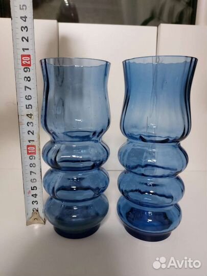 Ваза из цветного стекла времен СССР