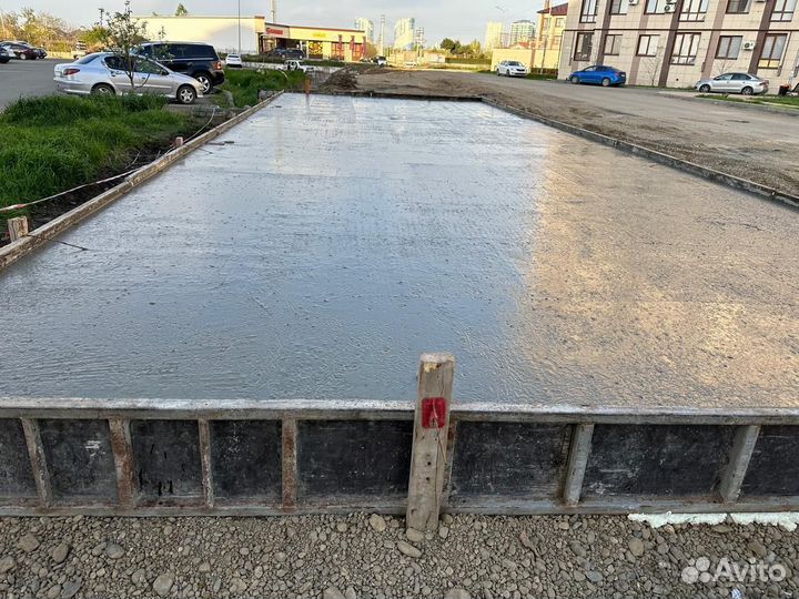 Бетонные работы со своей опалубкой