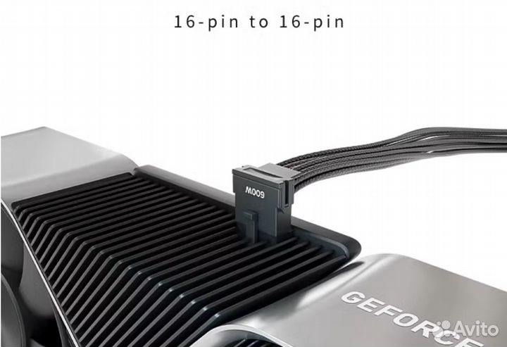 Кабель питания видеокарты 12vhpwr угловой