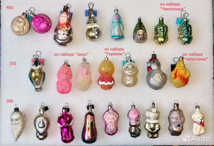 Елочные игрушки СССР: персонажи из сказок