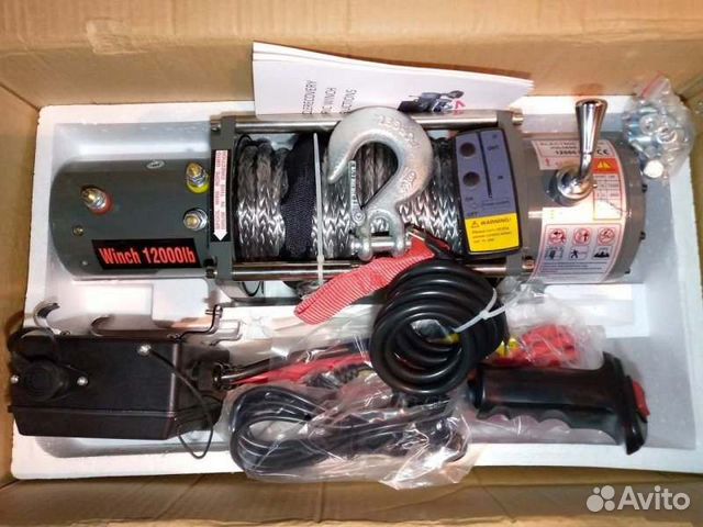 Лебедка 5 тонн с синтетическим тросом