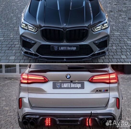 Карбоновый Диффузор от Larte Desiqn на bmw x6m lci