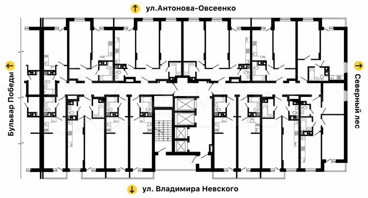 2-к. квартира, 62,5 м², 16/27 эт.