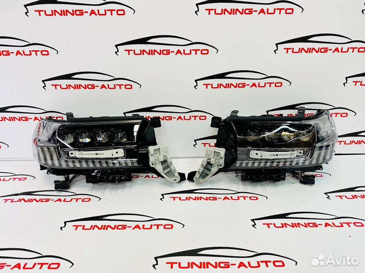 Фары Toyota Land Cruiser с 2016 года стиль Lexus 4