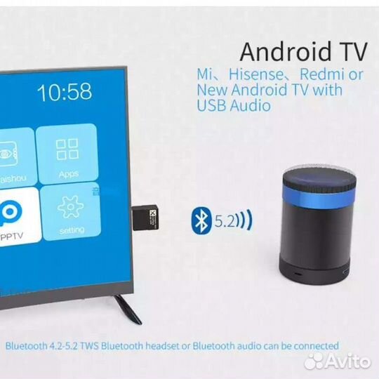 Аудио адаптер Bluetooth