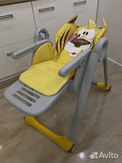 Стульчик для кормления chicco polly 2 start тигр