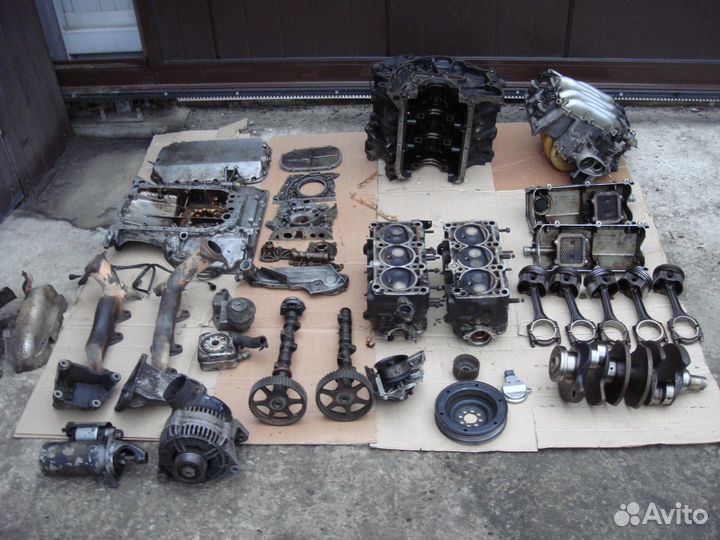Двиг. Audi A6 C4 ABC 2,6 в разборе - подетально
