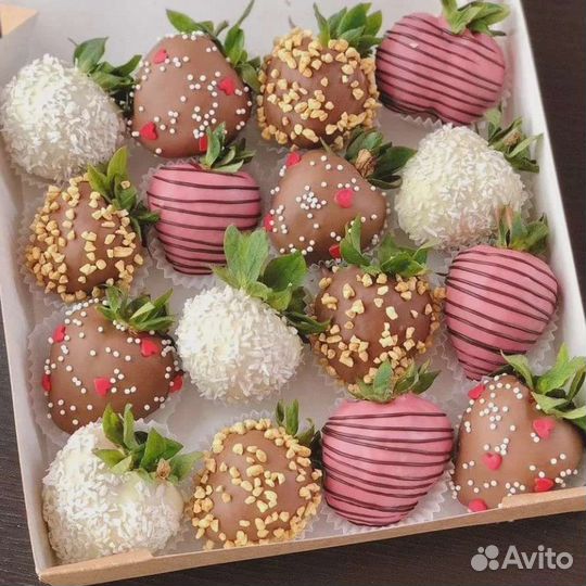 Вкусные букеты из клубники