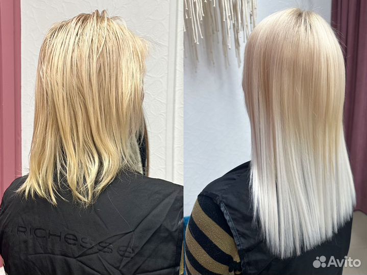 Голивудское наращивание биопротеиновых волос