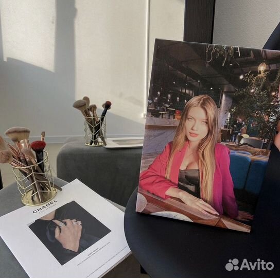 Портрет на холсте по фото, картина на холсте