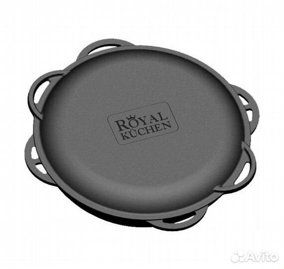 Казан Royal Kuchen чугунный с крыш-сковородой 9 л