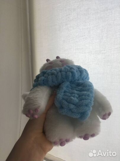 Игрушка ручной работы в смешанной технике