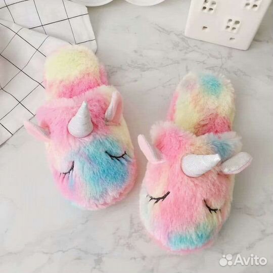 Новые тапочки единорожки