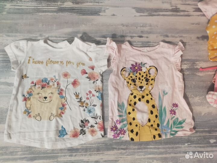 Большой пакет вещей на девочку 74 размер