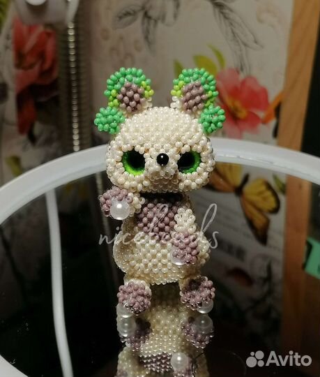 Амигуруми из бисера лесной зверек
