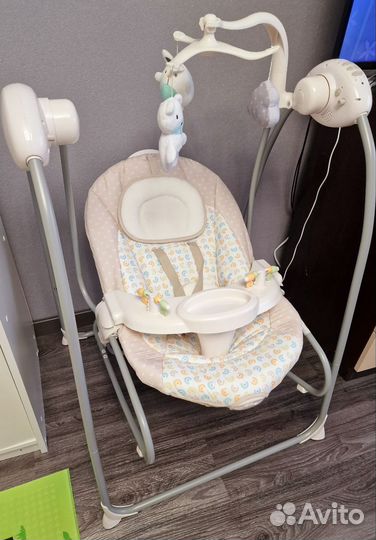 Детские электронные качели для новорожденных