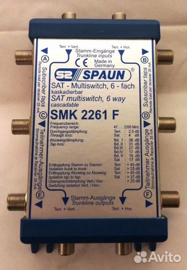 SMK 2261 F, SUP 575 PLL, SPS-22, AW8, alcad FD-210