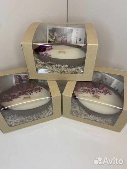 Свеча в кокосовой скорлупе