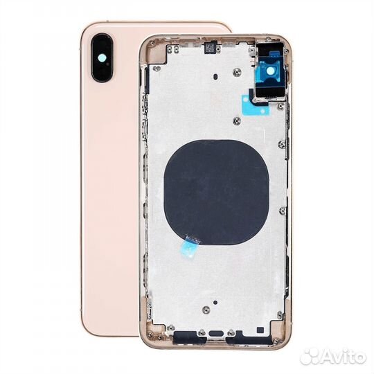 Корпус для iPhone XS (Ростест) (золотой) OEM