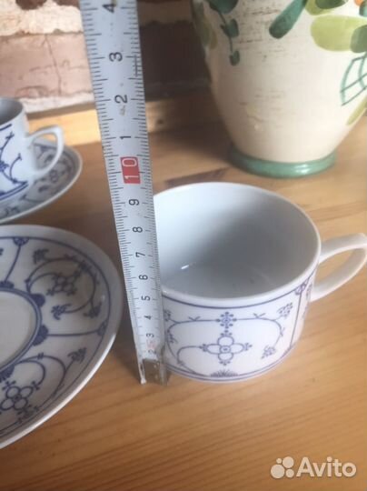 Чайная пара синий лук, индийский узор