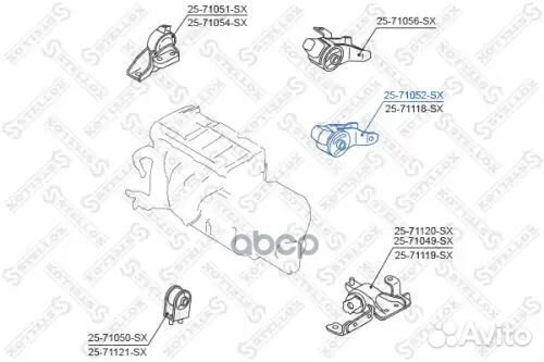 Подушка двс задняя Mazda 323 BJ/Premacy CP