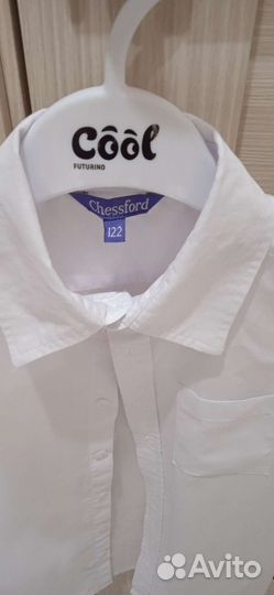 Рубашка школьная для мальчика разм 122