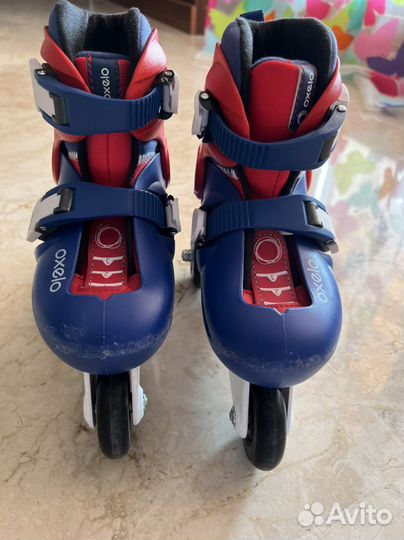 Ролики раздвижные детские decatlon 26-28