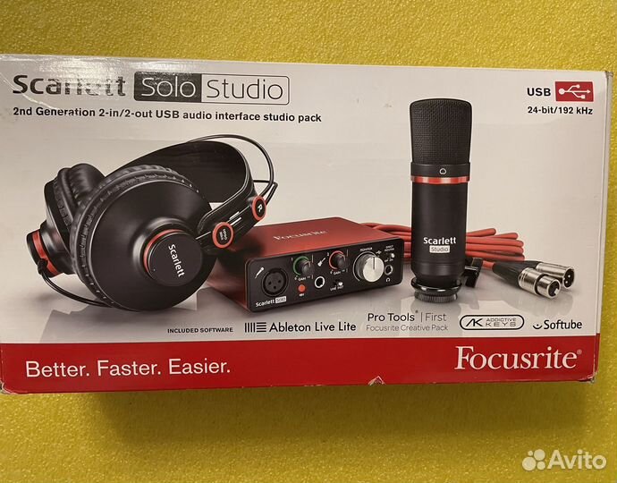Студийный комплект Scarlett Solo (для начинающих)