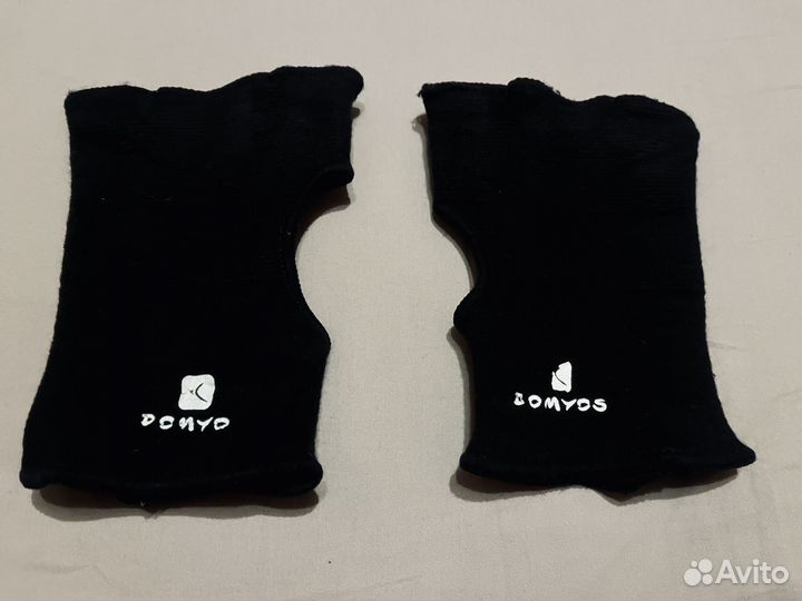 Перчатки кожаные reyvel + митенки domyos р-р. XL