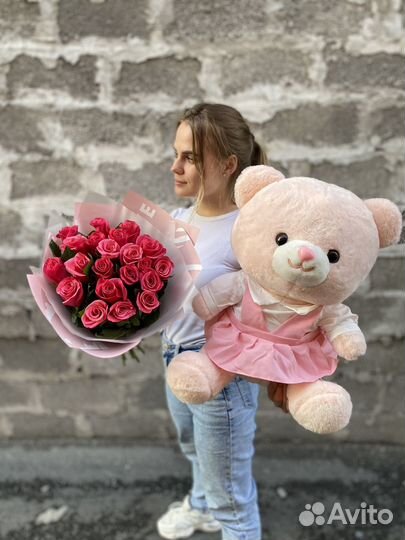 Свежая роза в Наличии кения 40см