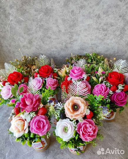 Бюджетные букеты из мыльных цветов