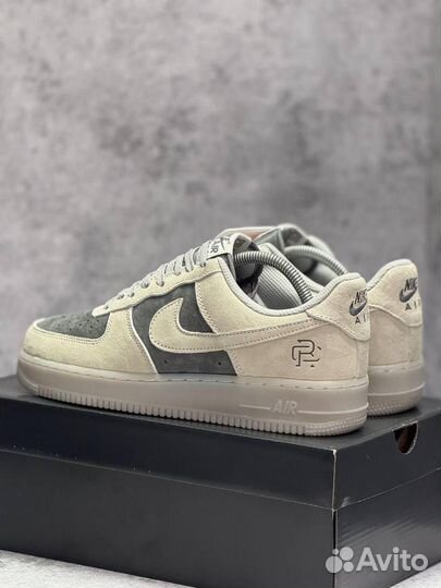 Кроссовки Nike Air Force 1 Grey Pavy (Арт.91716)