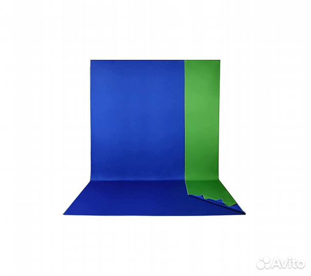 Фон Raylab RL-BC10 2,4*5м двусторонний синий/зелен
