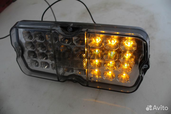 Фонарь задний светодиодный УАЗ (Серый) к-т 2шт