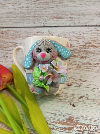 Декор на кружках, ручной работы