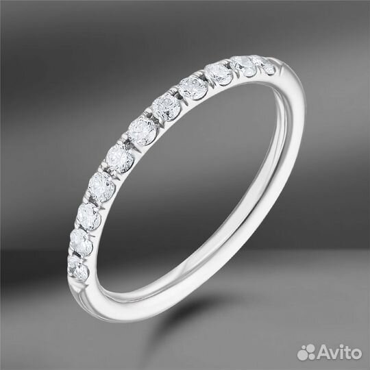 Золотое кольцо с бриллиантами 0.18Ct