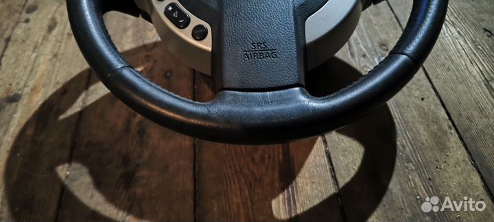 Руль на Nissan X-trail T31 с подушкой, без пиропат