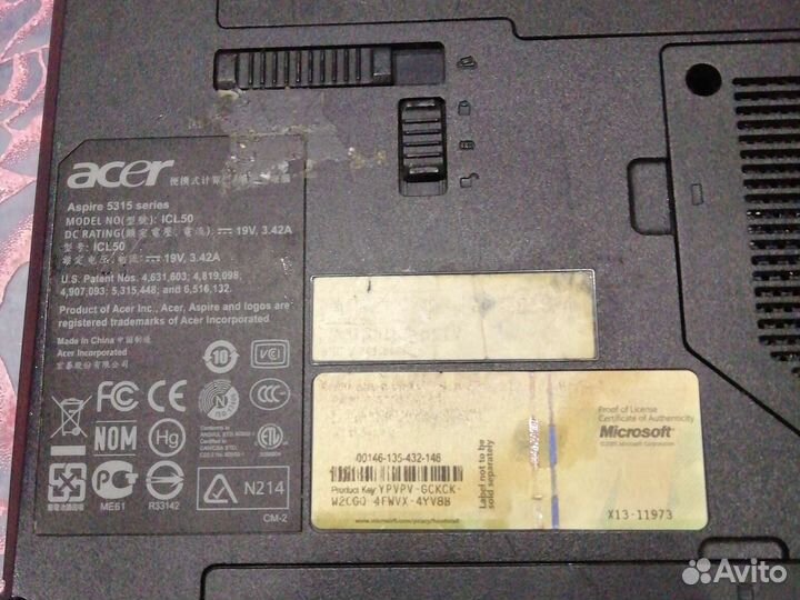 Ноутбук acer aspire 5315