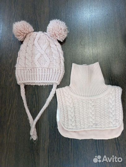 Комплект шапка и снуд детский
