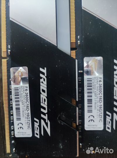 Озу G.Skill Trident Z Neo DDR4-3600 CL16 2x8